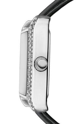 Kalfsleren Quartz Horloge met Zirkonia’s Wimbledon