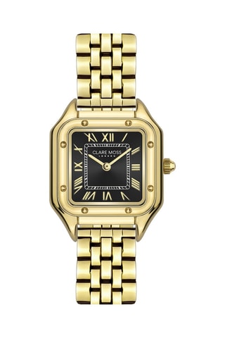 Stalen Quartz Horloge Lilac - Goudkleurig