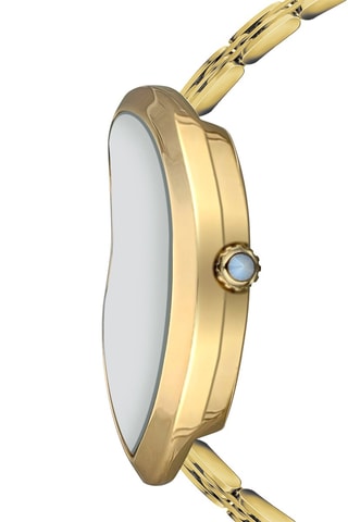 Stalen Quartz Horloge Old Money - Goudkleurig 