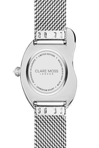 Stalen en Parelmoer Quartz Horloge Old Money - Zilverkleurig en Wit 