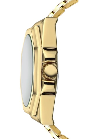 Stalen Quartz Horloge Burgundy