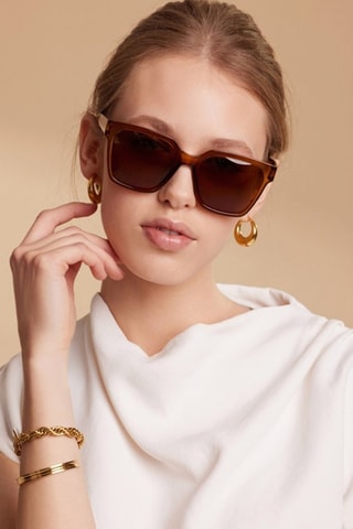 Gepolariseerde zonnebril voor dames Modish- categorie 3 - Donkerbruin