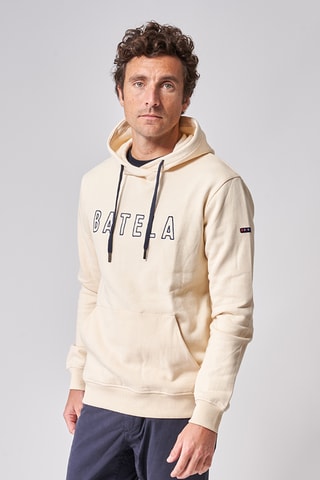 Sweat com capuz - Bege