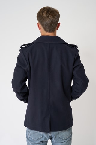 Casaco de lã - Azul-marinho