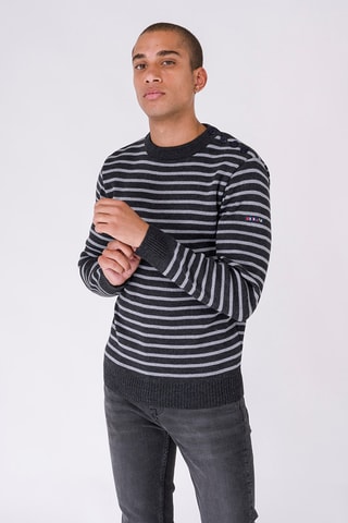 Camisola de lã - Azul-marinho