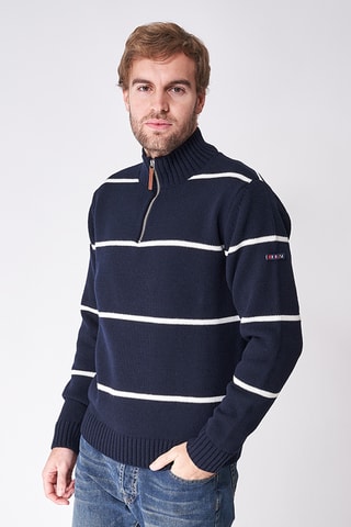 Camisola de lã - Azul-marinho