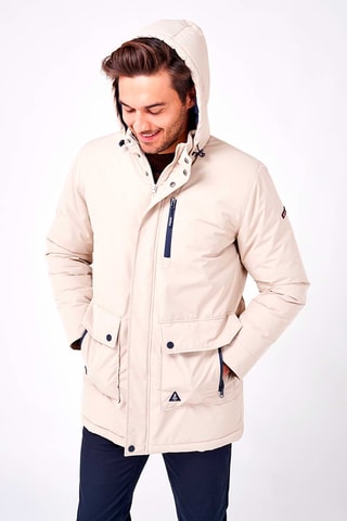 Parca com capuz - Cru