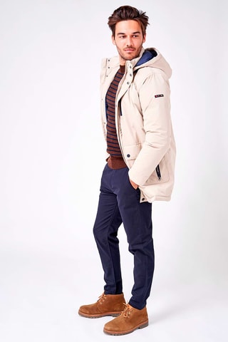 Parca com capuz - Cru