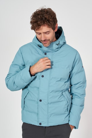 Blusão com capuz - Azul-celeste