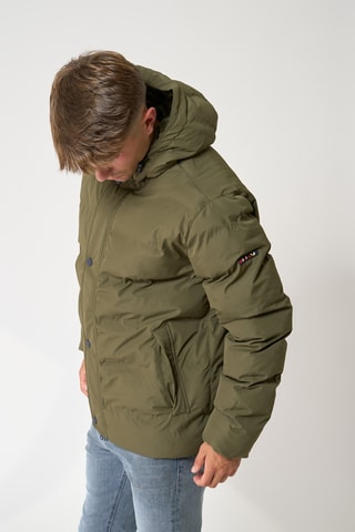 Blusão com capuz - Caqui