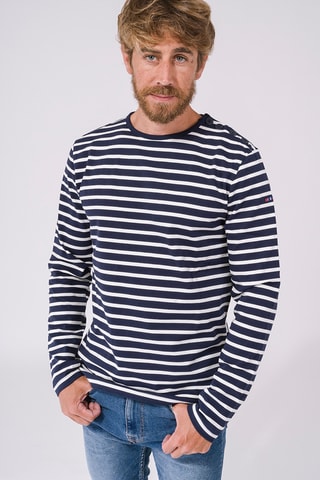 T-shirt - Azul-marinho e branco