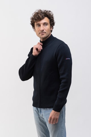 Casaco em lã - Azul-marinho