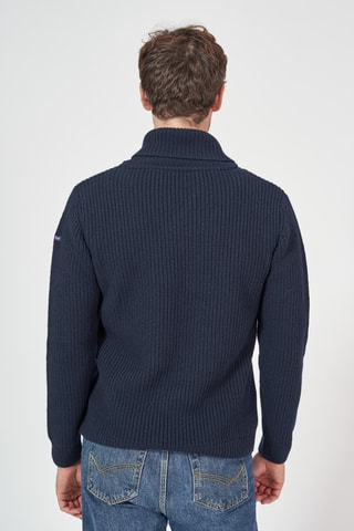 Camisola de lã - Azul-marinho