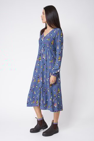 Vestido-camisa - Azul-marinho