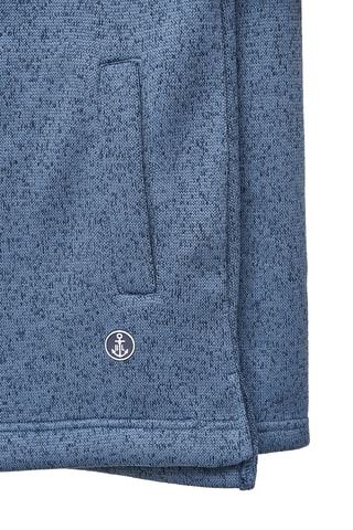 Casaco polar com capuz - Azul-cobalto