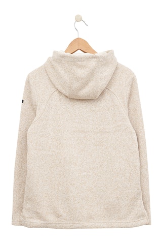 Casaco polar com capuz - Cru