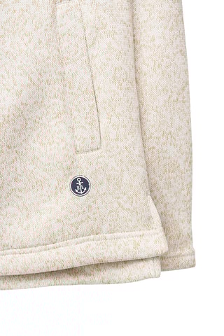 Casaco polar com capuz - Cru