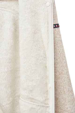 Casaco polar com capuz - Cru