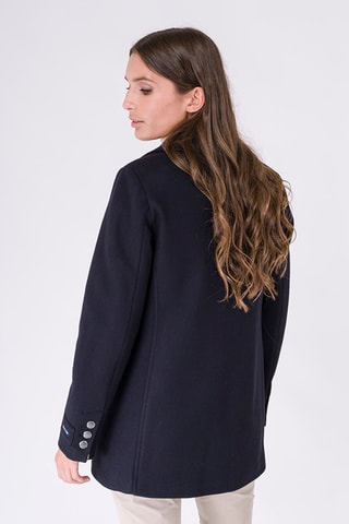 Casaco de lã - Azul-marinho