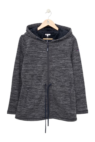 Casaco polar com capuz - Cinzento-escuro