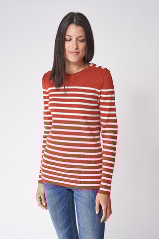 Camisola de lã - Vermelho-tijolo