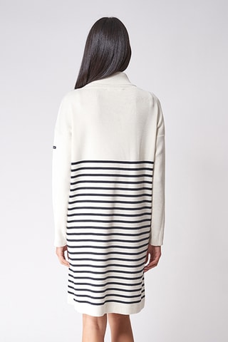 Vestido direito em lã - Branco