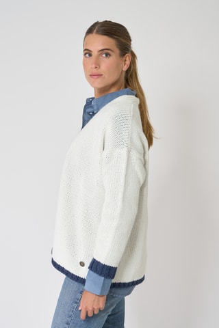 Casaco em lã e alpaca - Branco