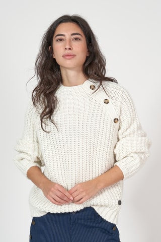 Camisola em lã e alpaca - Branco