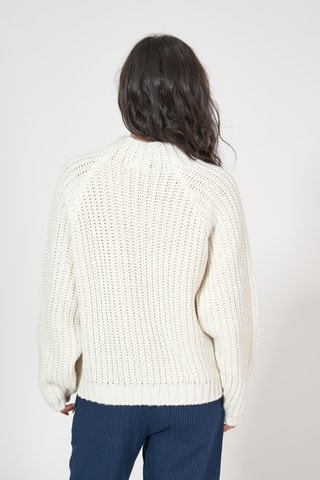 Camisola em lã e alpaca - Branco