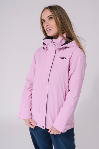 Parca com capuz - Rosa