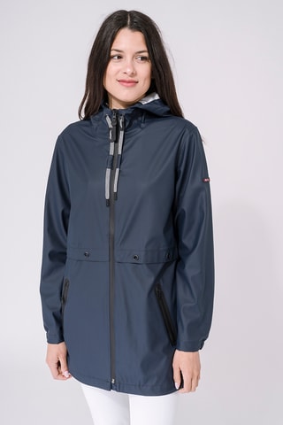 Parca com capuz - Azul-marinho