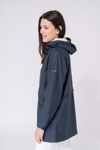 Parca com capuz - Azul-marinho