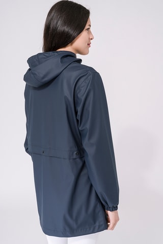 Parca com capuz - Azul-marinho