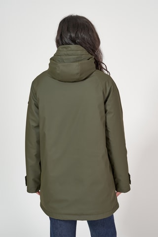 Impermeável com capuz - Caqui