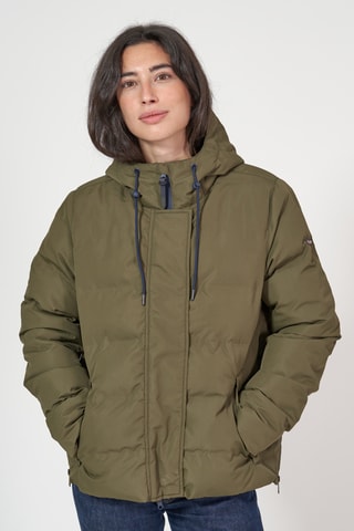 Blusão com capuz - Caqui