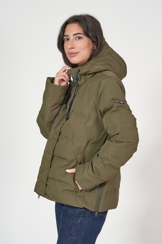 Blusão com capuz - Caqui