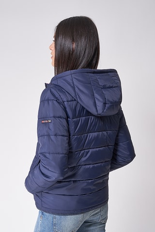 Blusão reversível - Azul-marinho e rosa