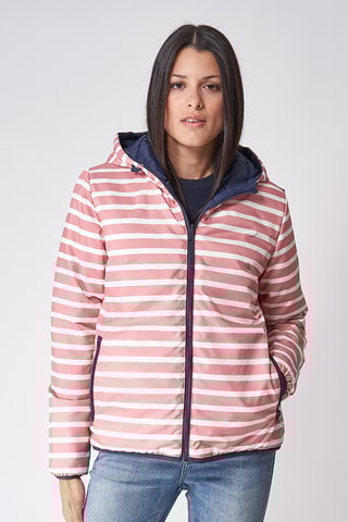 Blusão reversível - Azul-marinho e rosa