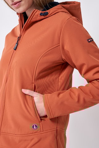 Impermeável Softshell - Vermelho-tijolo