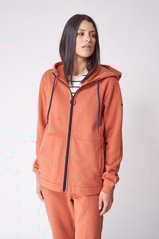 Casaco com capuz - Vermelho-tijolo