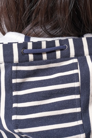 Casaco com capuz - Azul-marinho e cru