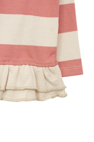 Blusa - Vermelho-tijolo e cru