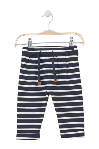 Calças - Azul-marinho e cru