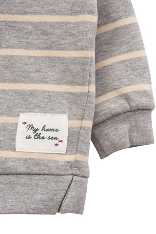 Sweat com capuz - Cinzento