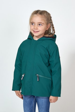 Impermeável com capuz - Azul-pato