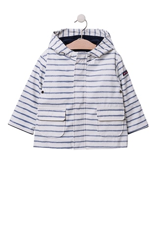 Impermeável com capuz - Branco