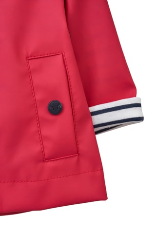 Impermeável com capuz - Vermelho