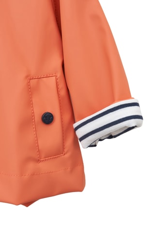 Impermeável com capuz - Laranja