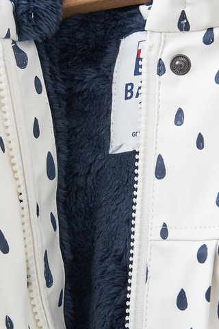 Impermeável com capuz - Branco