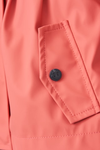 Impermeável com capuz - Coral